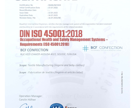 ISO 45001:2018